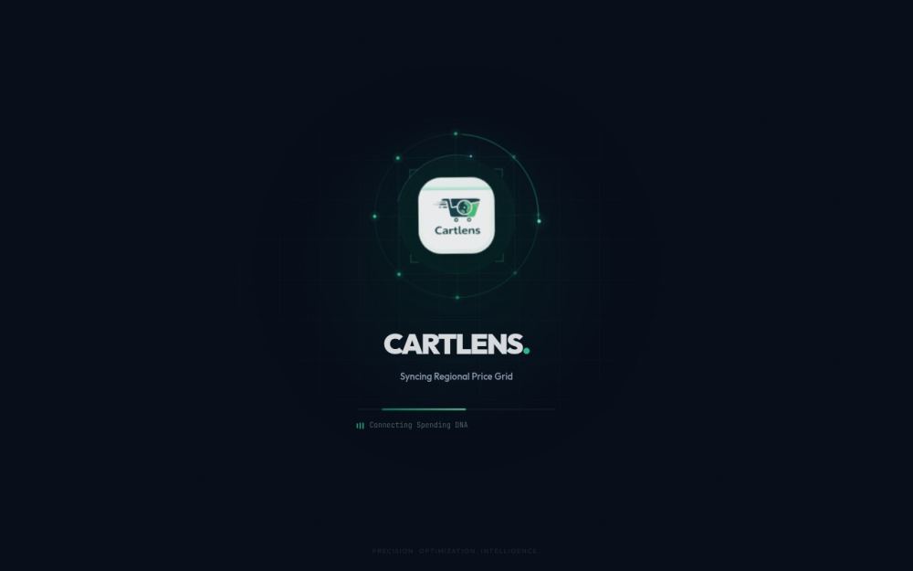 Screenshot of the homepage of cartlens.co
