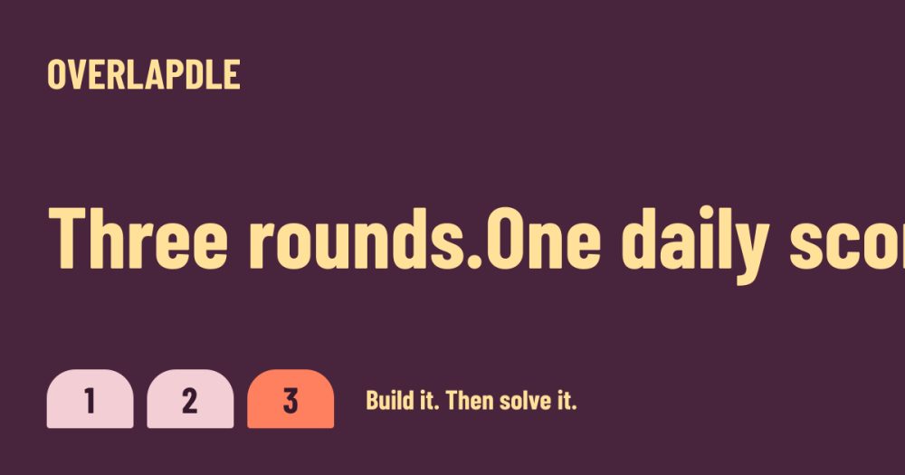 Its sharing image of overlapdle.com