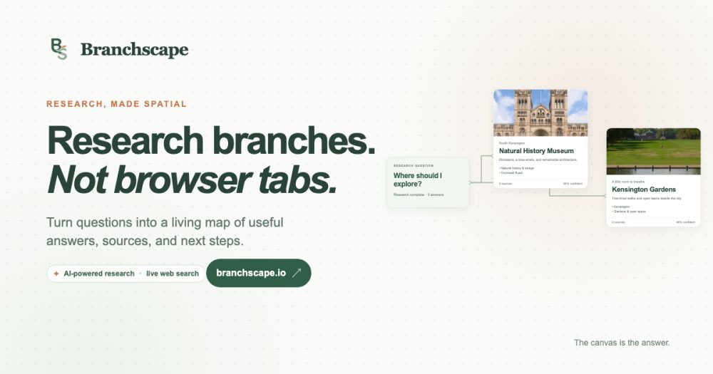 Its sharing image of branchscape.io