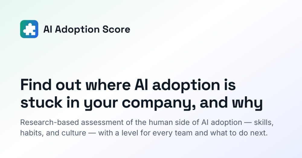 Its sharing image of ai-adoption-score.app