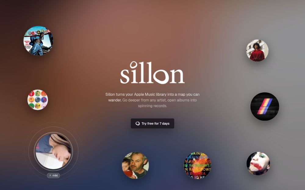 Screenshot of the homepage of sillon.world