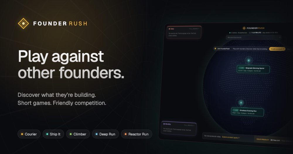 Its sharing image of founderrush.com
