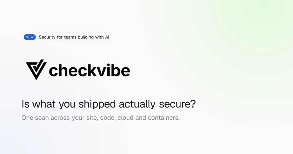 Its sharing image of checkvibe.dev
