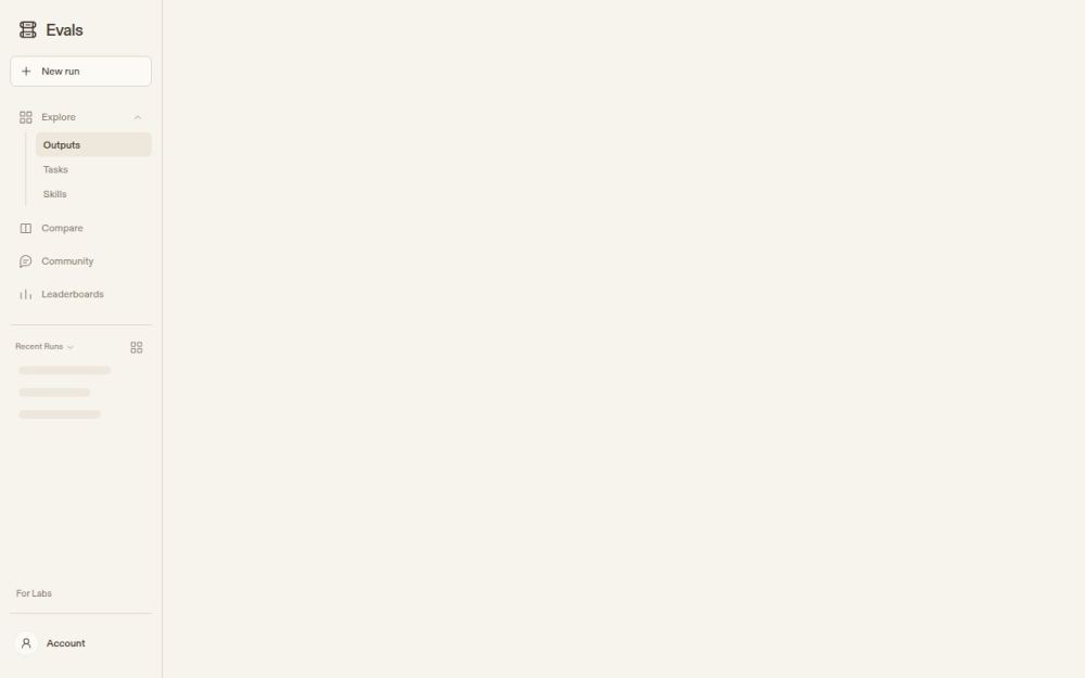 Screenshot of the homepage of evals.ag