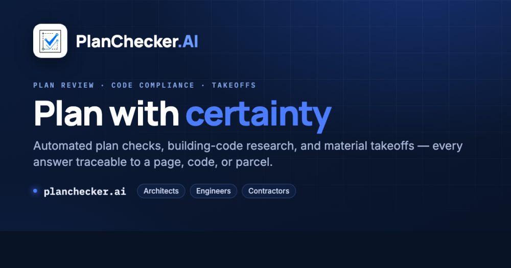 Its sharing image of planchecker.ai