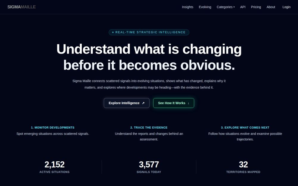 Screenshot of the homepage of sigmamaille.com