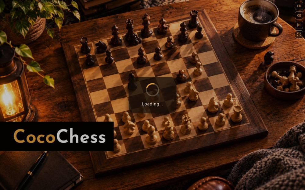 Screenshot of the homepage of cocochess.com