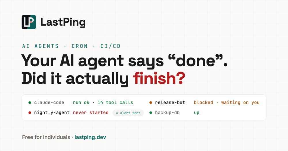 Its sharing image of lastping.dev