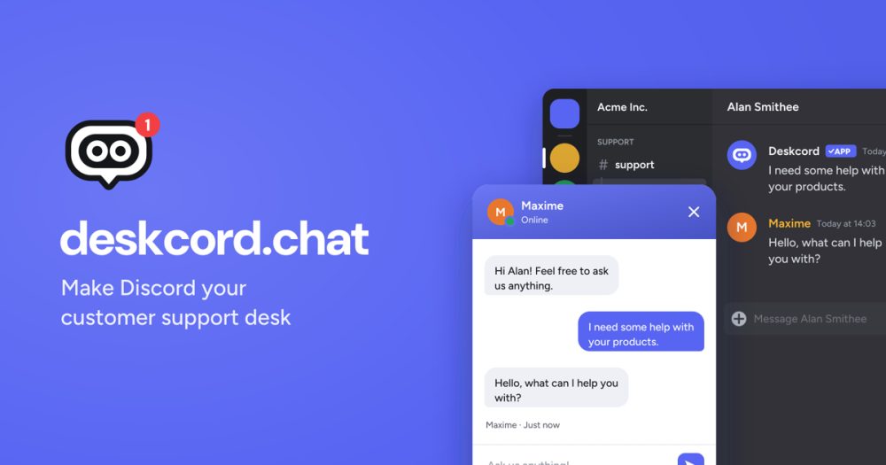 Its sharing image of deskcord.chat