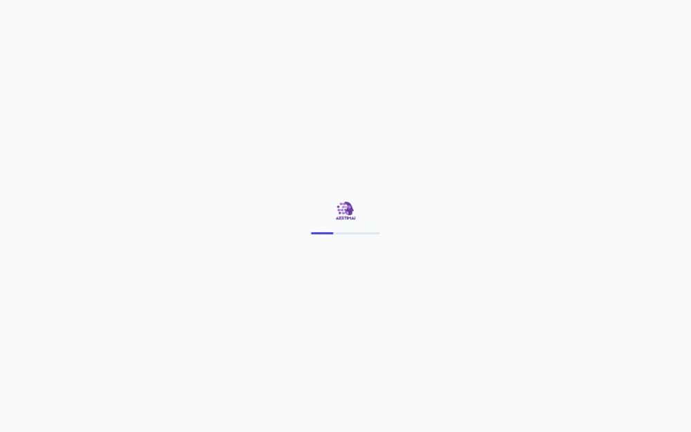 Screenshot of the homepage of aestimai.com