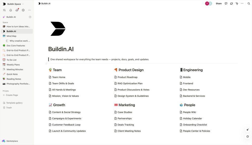 Its sharing image of buildin.ai