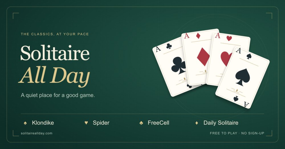 Its sharing image of solitaireallday.com