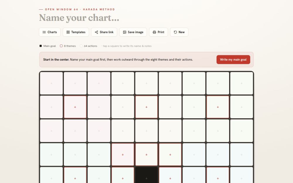 Screenshot of the homepage of harada-grid.com