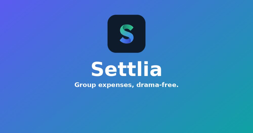 Its sharing image of settlia.app