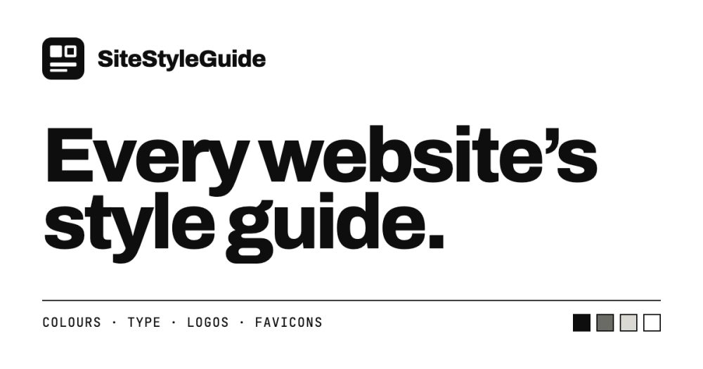 Its sharing image of sitestyleguide.com