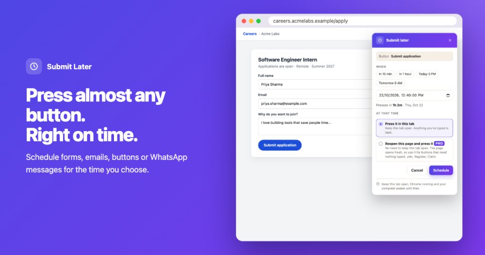 Its sharing image of submitlater.co.in